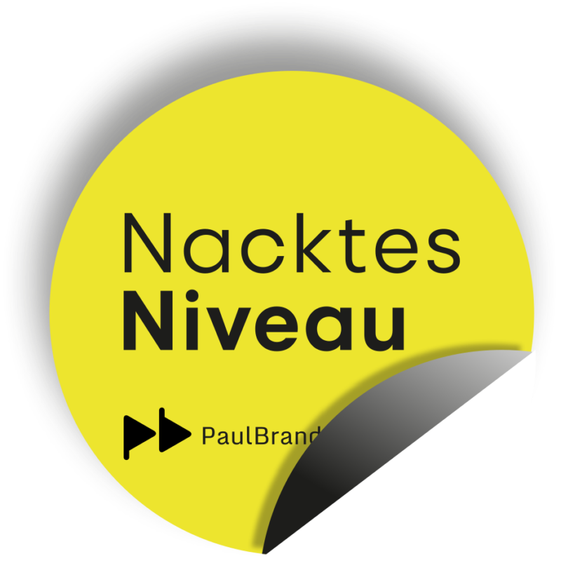 Aufkleber Nacktes Niveau